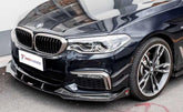 BMW 5 series M550 540 530 (with M-package bumper, does not fit base model) G30 Pre-LCI 2017 2018 2019 2020 with Aftermarket Parts - Front Lip Pre-preg Carbon Fiber from TAKD Carbon